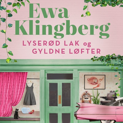 Lyserød lak og gyldne løfter – omslag til lydbogen af Ewa Klingberg
