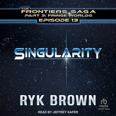 Singularity – omslag til lydbogen af Ryk Brown