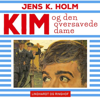Kim og den oversavede dame – omslag til lydbogen af Jens K. Holm