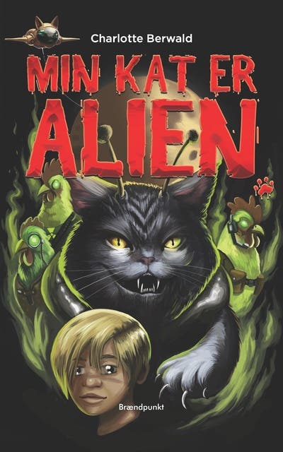 Min kat er alien – omslag til lydbogen af Charlotte Berwald