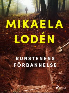 Runstenens förbannelse – omslag till ljudboken av Mikaela Lodén