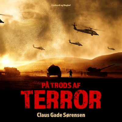 På trods af terror – omslag til lydbogen af Claus Gade Sørensen