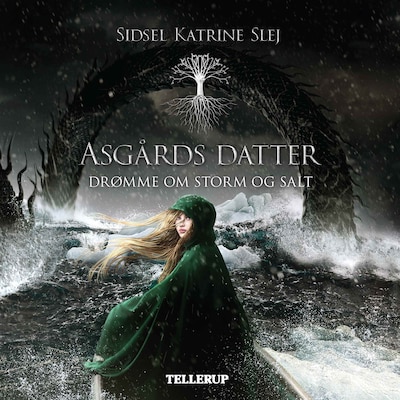 Asgårds datter #2: Drømme om storm og salt – omslag til lydbogen af Sidsel Katrine Slej