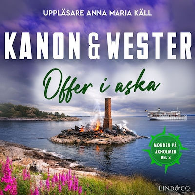 Offer i aska – omslag till ljudboken av Anna Wester, Marie-Louise Kanon
