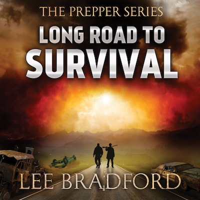 Long Road to Survival – omslag til lydbogen af Lee Bradford, William H. Weber