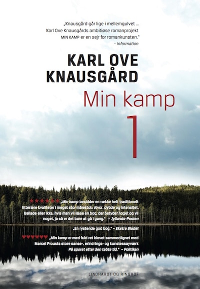 Min kamp I – omslag til lydbogen af Karl Ove Knausgård