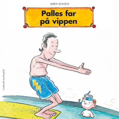 Palles far på vippen – omslag til lydbogen af Jørn Jensen