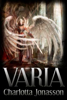 Varia – omslag till ljudboken av Charlotta Jonasson