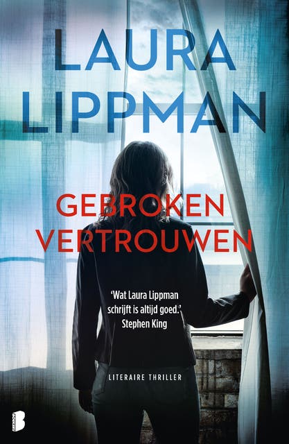 Gebroken vertrouwen: Na een zwaar ongeluk krijgt een schrijver telefoontjes van zijn eigen boekpersonage. Draait hij door, of was zijn ongeluk pas het – omslag van het luisterboek van Laura Lippman