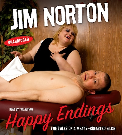 Happy Endings – omslag til lydbogen af Jim Norton