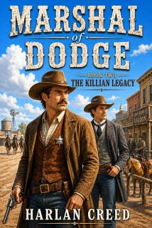 Marshal of Dodge - Book Two: A Classic Western – omslag till ljudboken av Harlan Creed