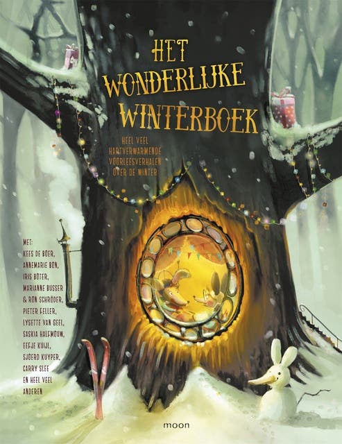 Het wonderlijke winterboek: Heel veel hartverwarmende voorleesverhalen over de winter – omslag van het luisterboek van Annemarie Bon,Carry Slee,Chariva,Cora Sakalli,Elisabeth Mollema,Elle van Lieshout,Erik van Os,Iris Boter,Isabelle de Ridder,Jette Schröder,Karine Jekel,Kees de Boer,Kelly van Kempen,Lisa Manuels,Lysette van Geel,Marianne Busser,Marloes Kemming,Pamela Sharon,Pieter Feller,Ron Schröder,Sjoerd Kuyper,Yvon Jaspers