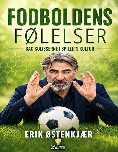 FODBOLDENS FØLELSER – omslag til lydbogen af Erik Østenkjær
