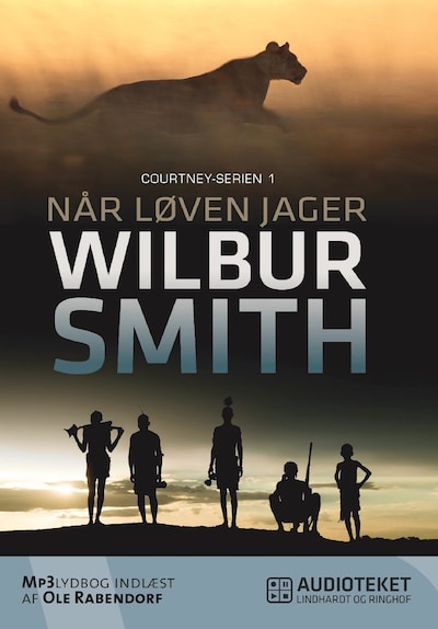 Når løven jager – omslag til lydbogen af Wilbur Smith
