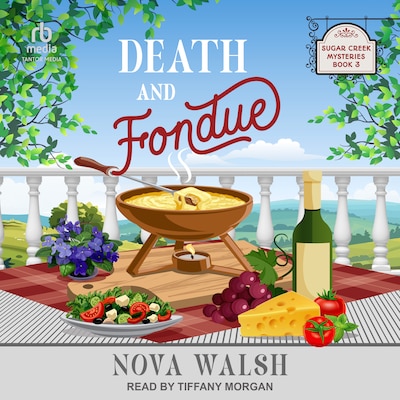 Death and Fondue – omslag til lydbogen af Nova Walsh