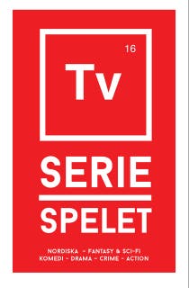 TV-seriespelet – omslag till ljudboken av Nicotext Förlag