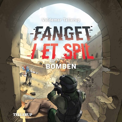 Fanget i et spil #4: Bomben – omslag til lydbogen af Valdemar Tellerup