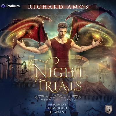 Night Trials – omslag til lydbogen af Richard Amos