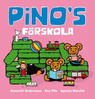 Pinos förskola – omslag till ljudboken av Agneta Norelid,Eva Pils