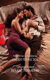 Under Texas sol / Bekant främling – omslag till ljudboken av Merline Lovelace,Olivia Gates