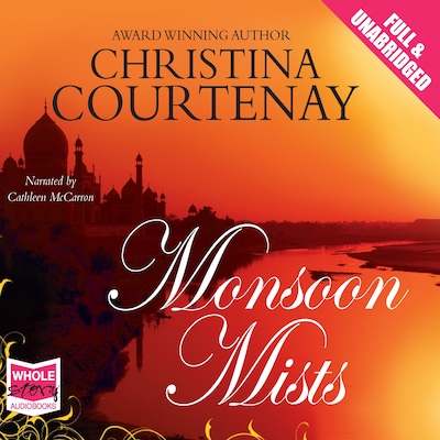 Monsoon Mists – omslag til lydbogen af Christina Courtenay