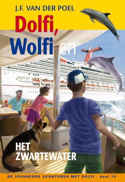 Dolfi, Wolfi en het zwarte water – omslag van het luisterboek van J.F. van der Poel