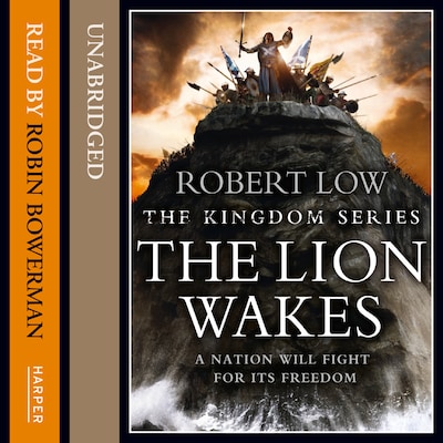 The Lion Wakes – omslag til lydbogen af Robert Low