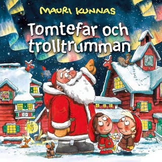 Tomtefar och trolltrumman – omslag till ljudboken av Mauri Kunnas
