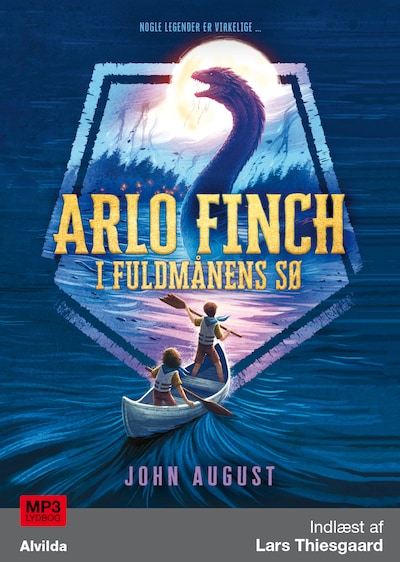 Arlo Finch i fuldmånens sø (2) – omslag til lydbogen af John August