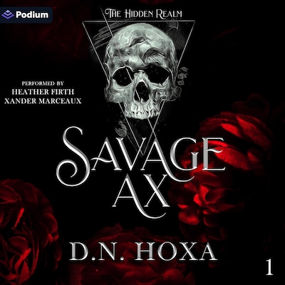 Savage Ax – omslag til lydbogen af D.N. Hoxa