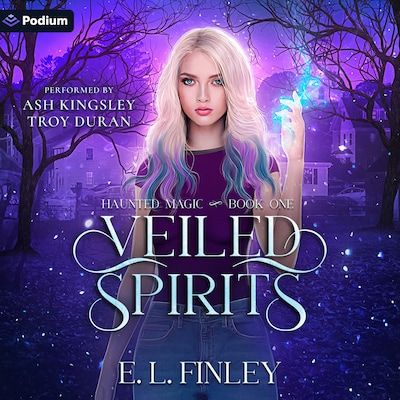 Veiled Spirits – omslag til lydbogen af E.L. Finley