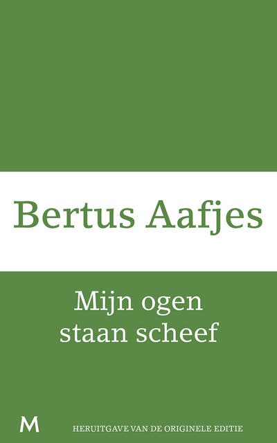 Mijn ogen staan scheef – omslag van het luisterboek van Bertus Aafjes