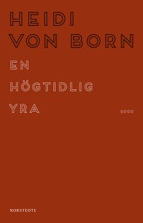 En högtidlig yra – omslag till ljudboken av Heidi von Born