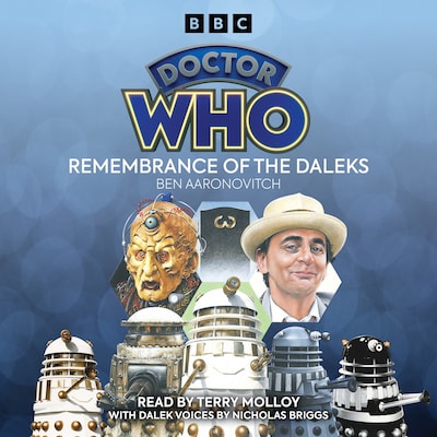 Doctor Who: Remembrance of the Daleks – omslag til lydbogen af Ben Aaronovitch