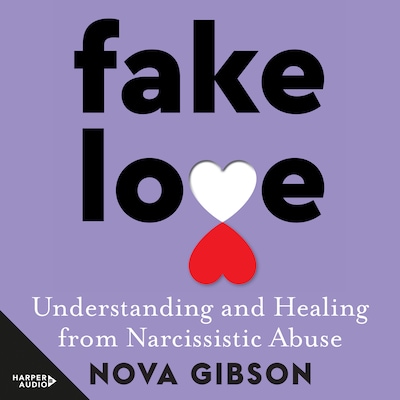 Fake Love – omslag til lydbogen af Nova Gibson