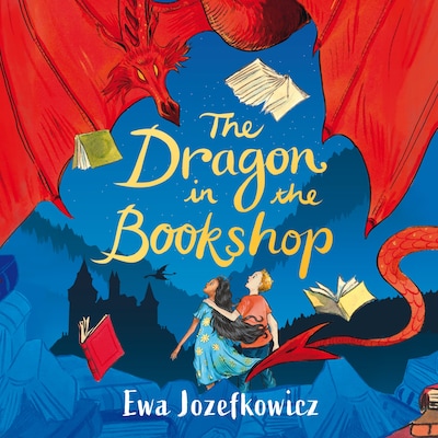 The Dragon in the Bookshop – omslag til lydbogen af Ewa Jozefkowicz