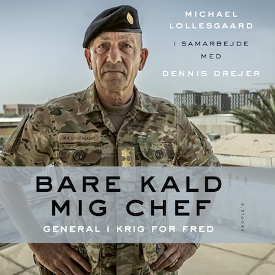 Bare kald mig chef – omslag til lydbogen af Dennis Drejer, Michael Lollesgaard