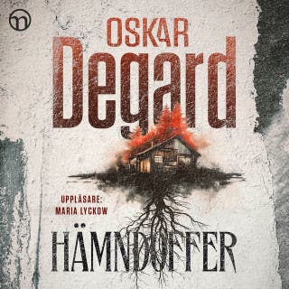 Hämndoffer – omslag till ljudboken av Oskar Degard