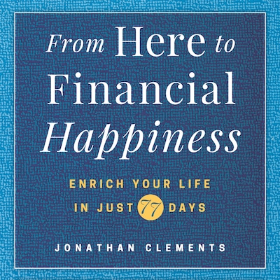 From Here to Financial Happiness – omslag til lydbogen af Jonathan Clements