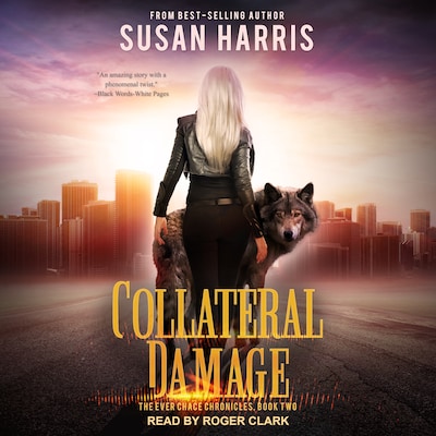 Collateral Damage – omslag til lydbogen af Susan Harris