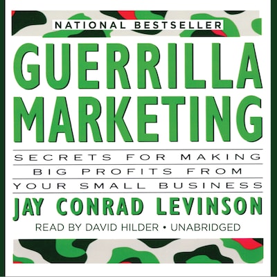Guerrilla Marketing – omslag til lydbogen af Jay Conrad Levinson