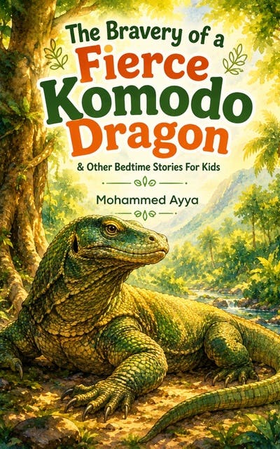 The Bravery of a Fierce Komodo Dragon: Other Bedtime Stories For Kids – omslag til lydbogen af Mohammed Ayya
