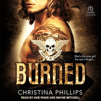 Burned – omslag til lydbogen af Christina Phillips