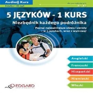 Niezbędnik każdego podróżnika - 5 języków – okładka audiobooka, autor EDGARD
