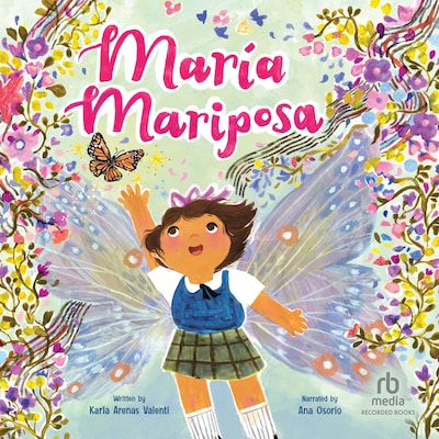 María Mariposa – omslag til lydbogen af Karla Arenas Valenti