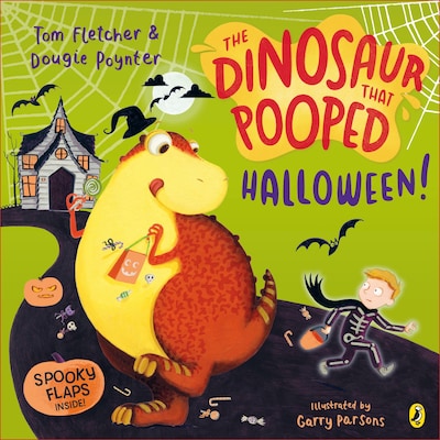 The Dinosaur that Pooped Halloween! – omslag til lydbogen af Tom Fletcher, Dougie Poynter