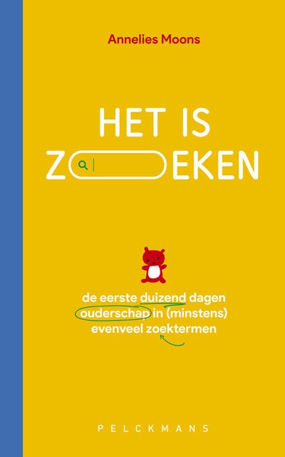 Het is zoeken – omslag van het luisterboek van Annelies Moons