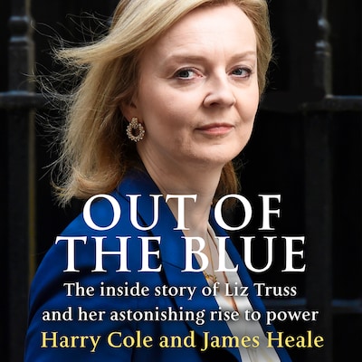 Out of the Blue – omslag van het luisterboek van Harry Cole, James Heale