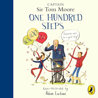 One Hundred Steps: The Story of Captain Sir Tom Moore – omslag til lydbogen af Captain Tom Moore