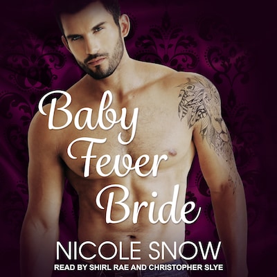 Baby Fever Bride – omslag til lydbogen af Nicole Snow